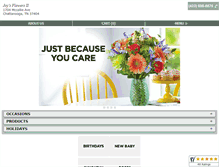 Tablet Screenshot of joysflowers2.com